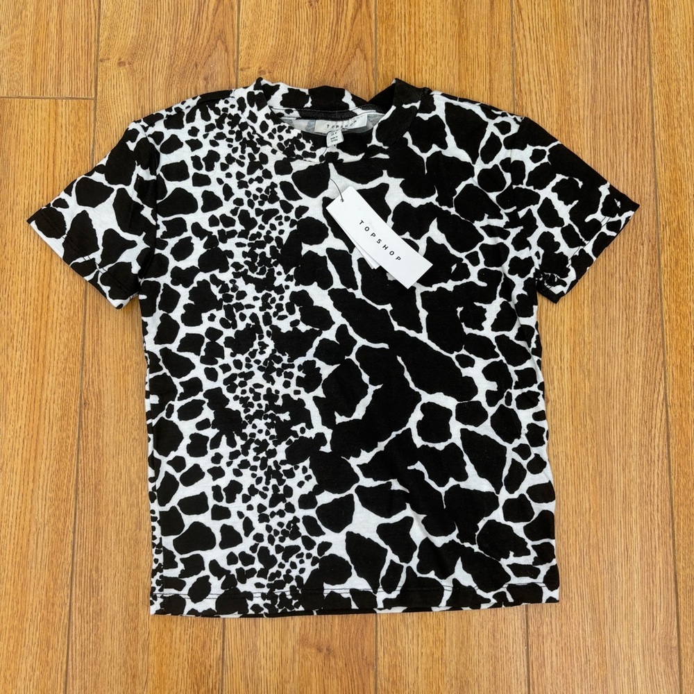 Top Shop Zebra Print Shirt